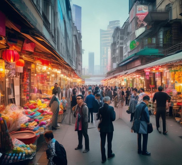 navigating the flow of commerce in the bustling city of 天津 navigating the flow of commerce in the bustling city of 天津